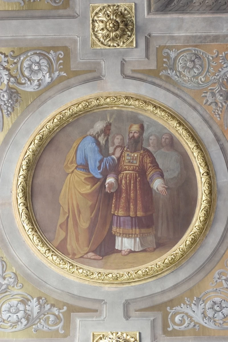 Mosè consacra sacerdoti Aronne e i suoi figli